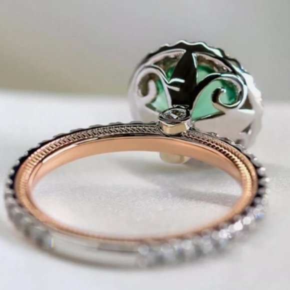 New Simulated Green Emerald 925 Rings - Picture 5 of 5